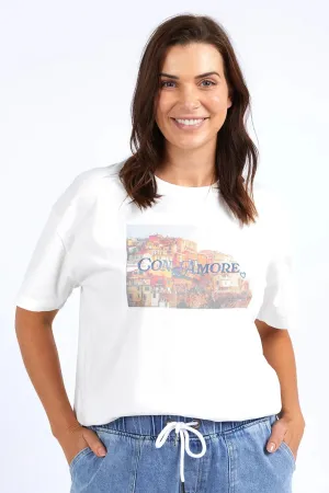 Con Amore Tee in Mars