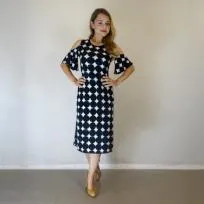 Diamond Off the Shoulder Dress