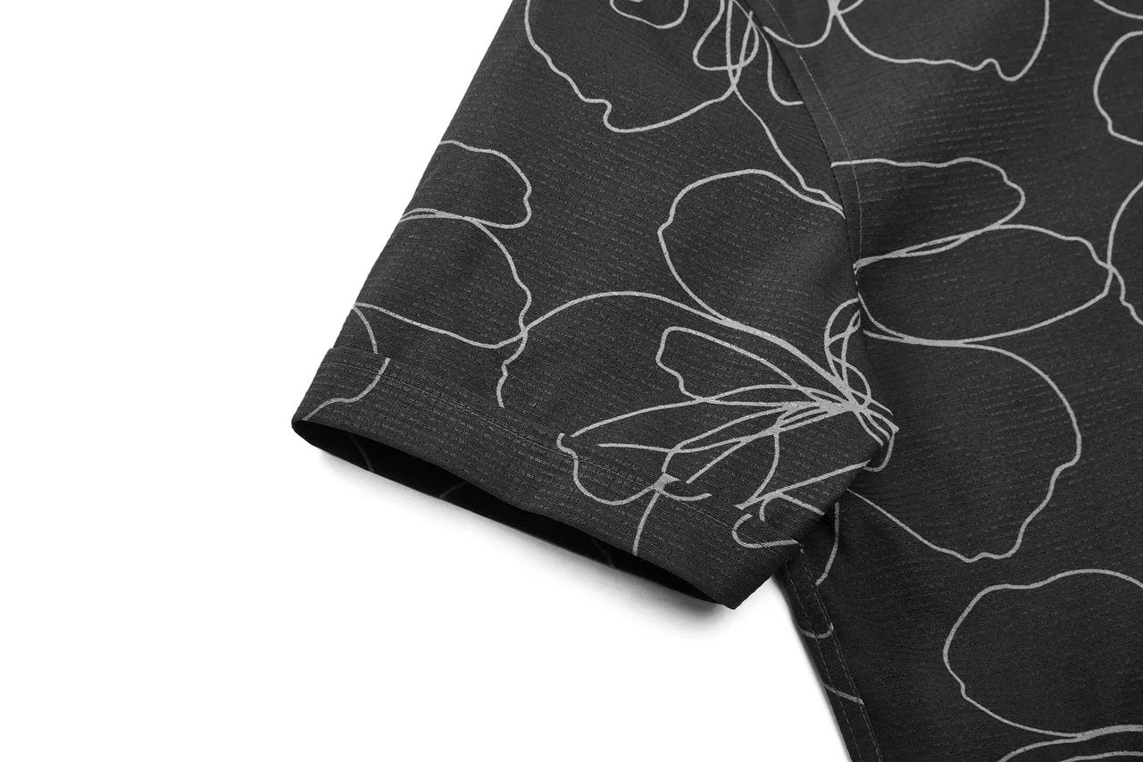 Dry Floral Sketch All Over Print Shirt in Smart Fit