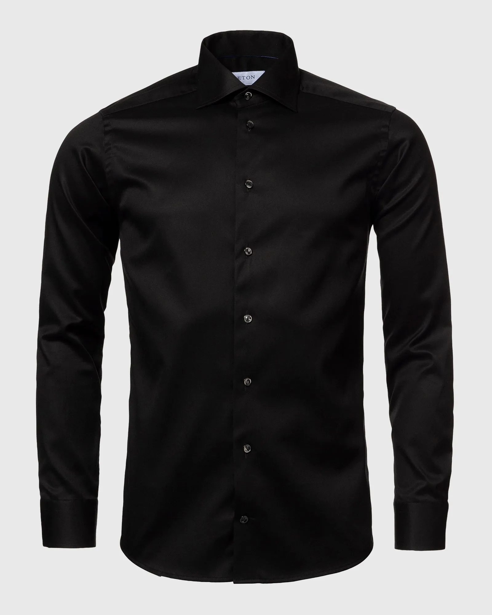 ETON 30007951118 BLACK SIGNATURE TWILL SLIM SC SHIRT