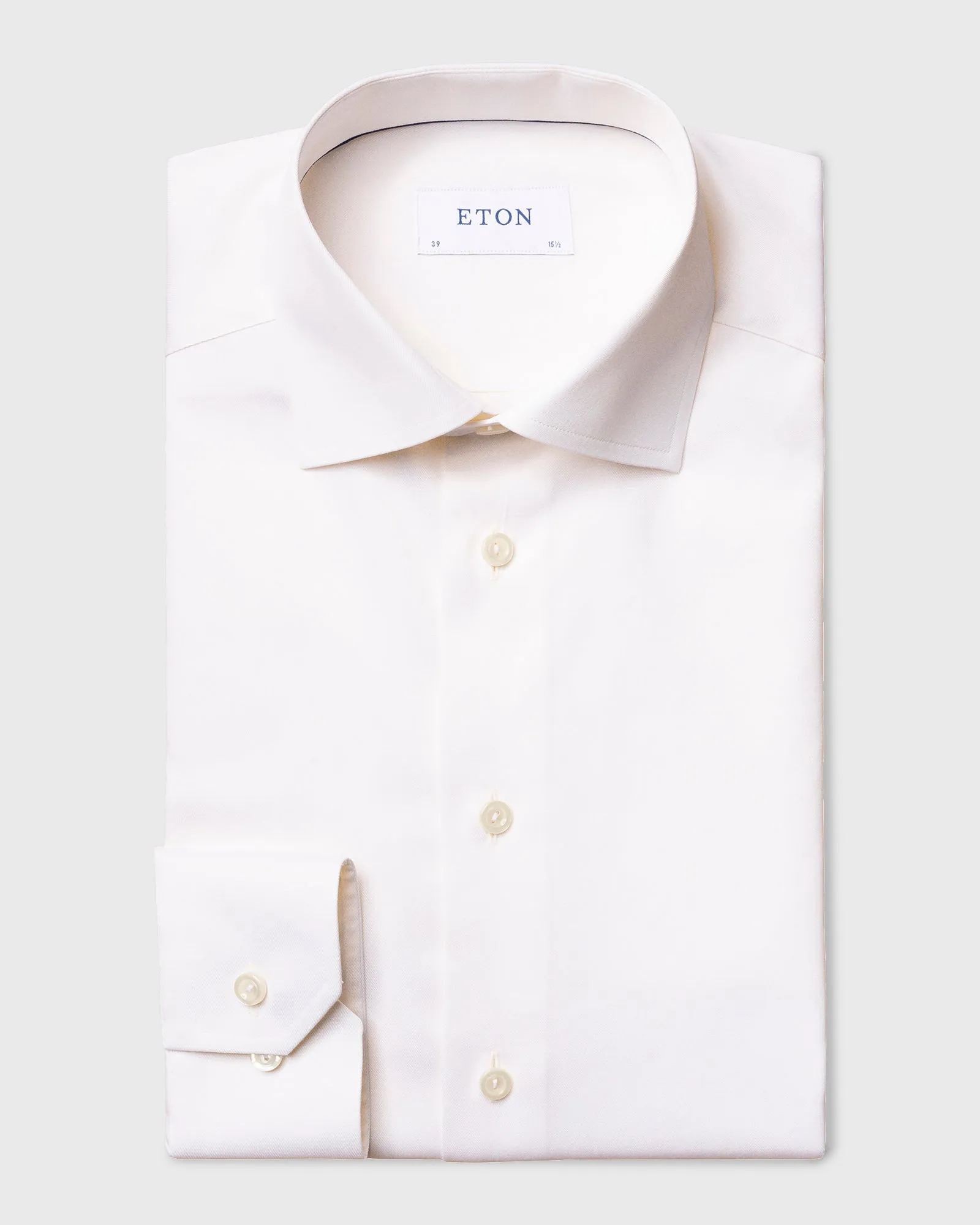 ETON 30007951132 OFF-WHITE SIGNATURE TWILL SLIM SC SHIRT