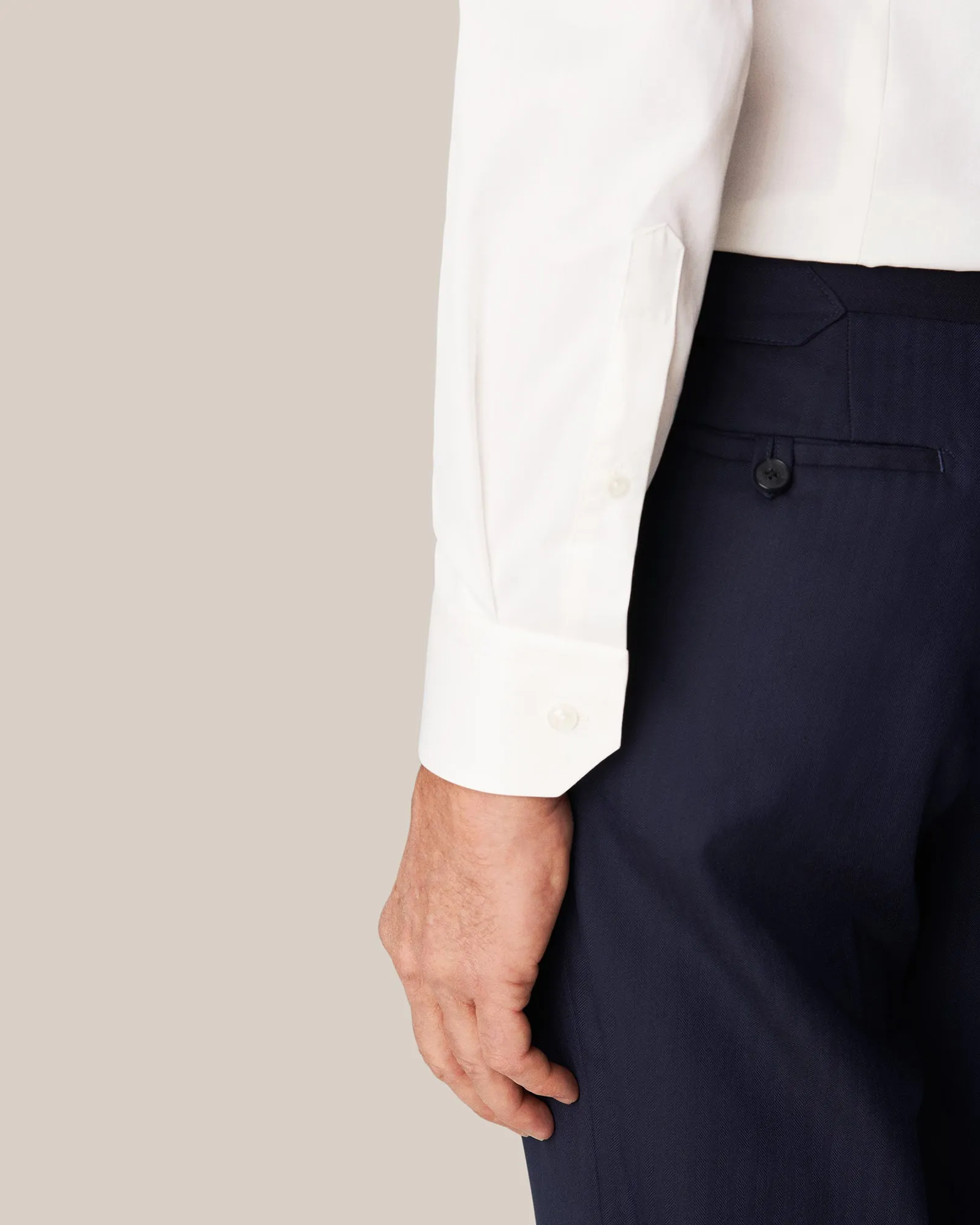 ETON 30007951132 OFF-WHITE SIGNATURE TWILL SLIM SC SHIRT