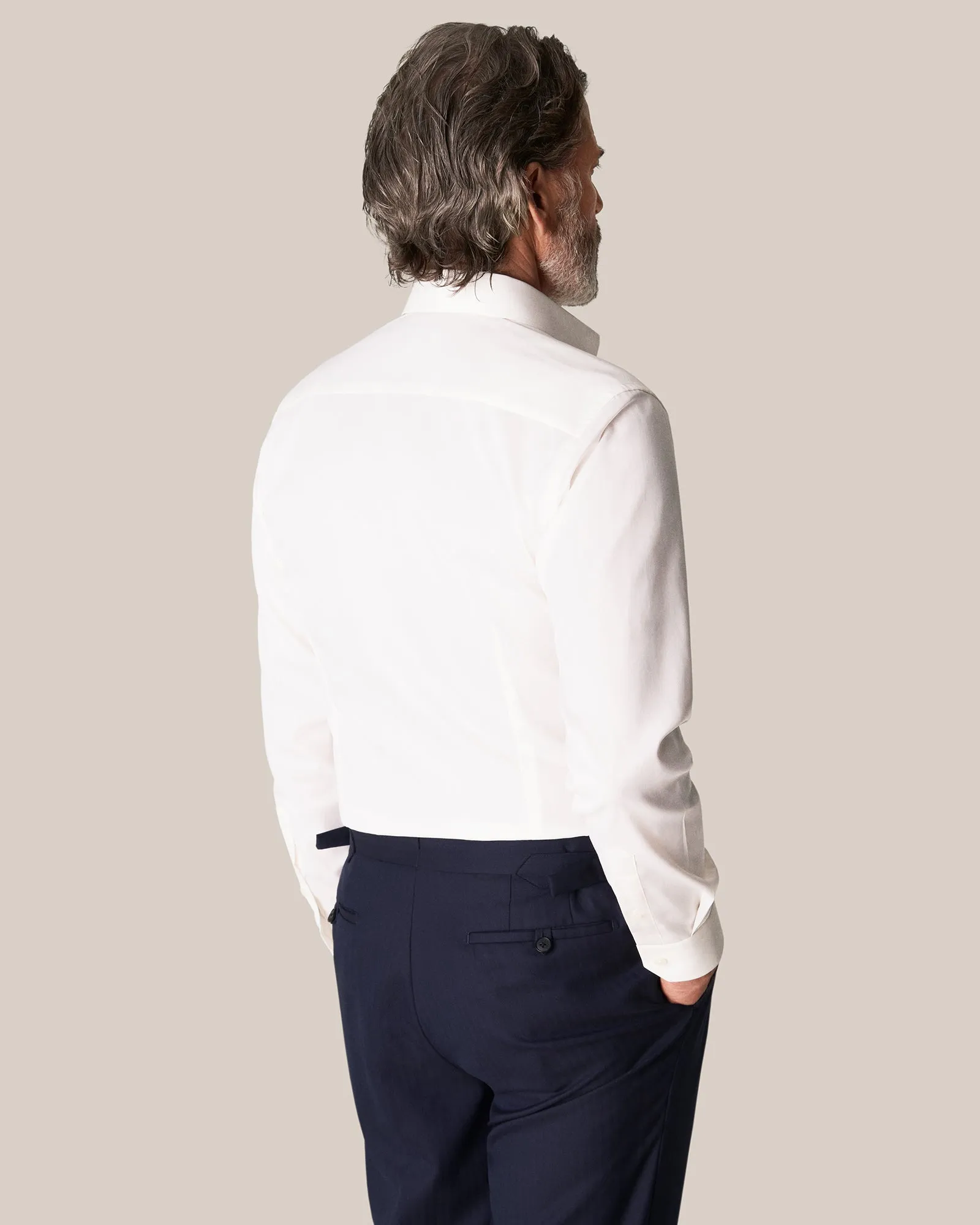 ETON 30007951132 OFF-WHITE SIGNATURE TWILL SLIM SC SHIRT