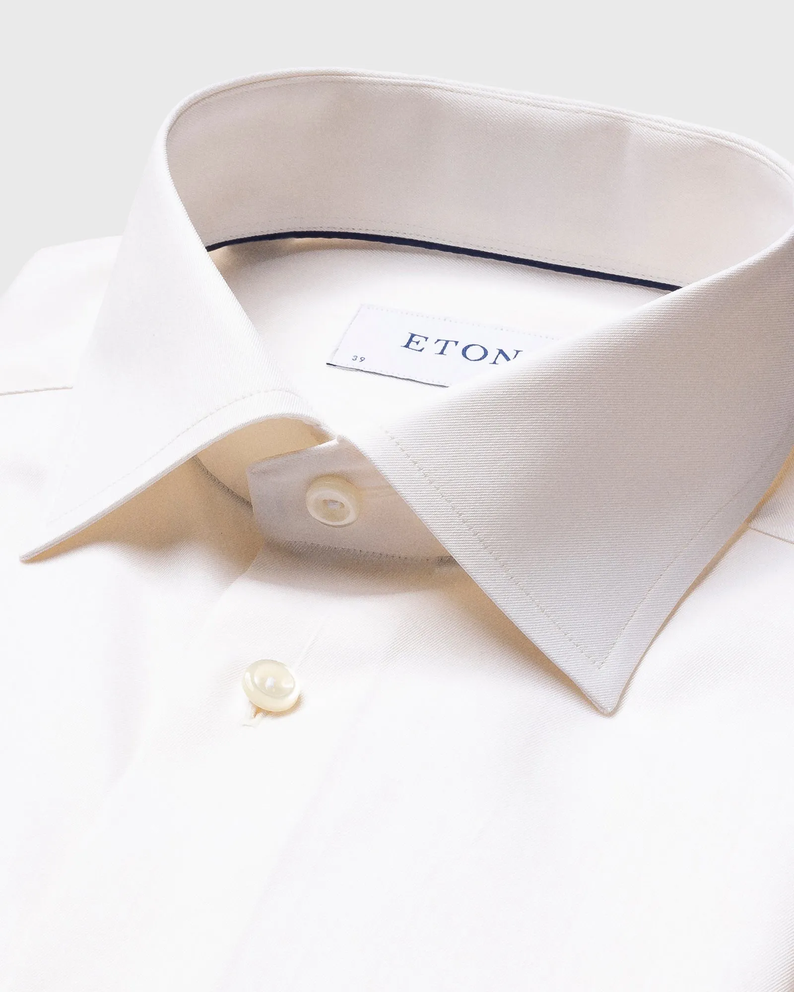 ETON 30007951132 OFF-WHITE SIGNATURE TWILL SLIM SC SHIRT