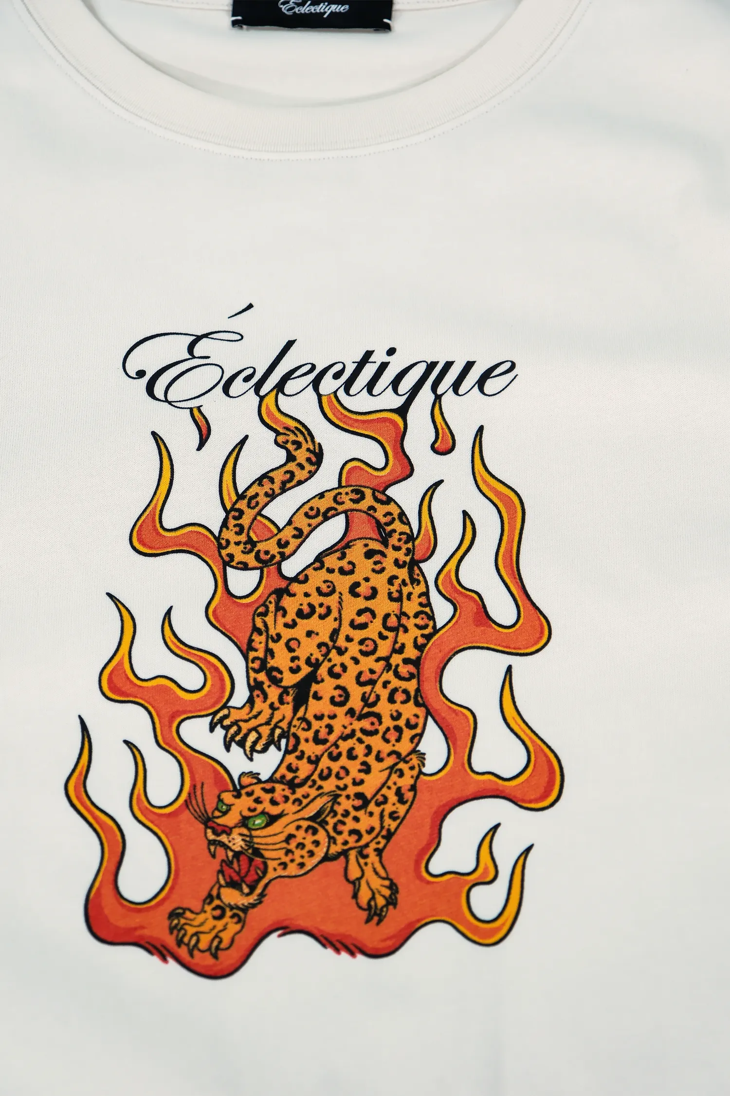Flaming Jaguar Graphic T-shirt