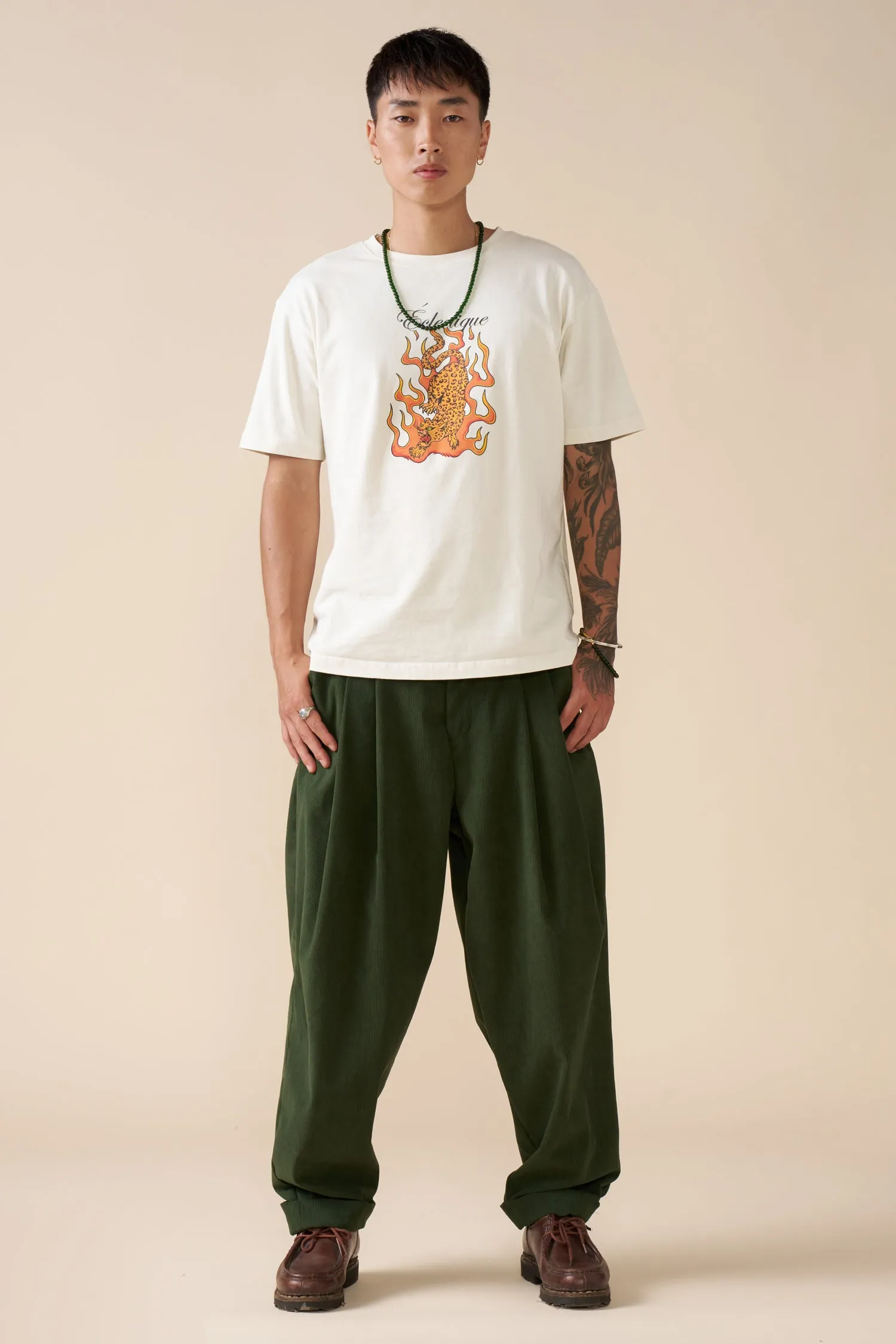 Flaming Jaguar Graphic T-shirt