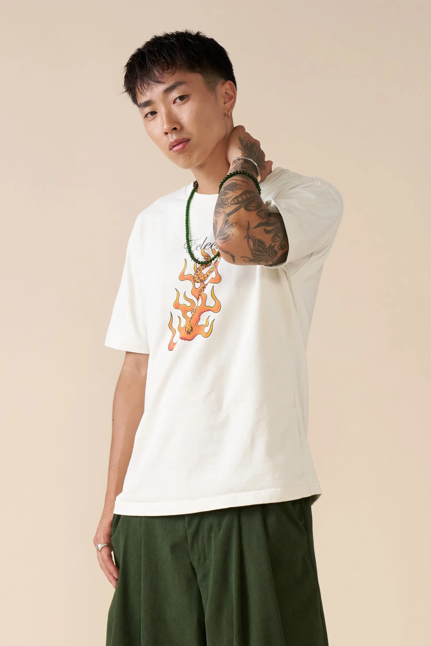 Flaming Jaguar Graphic T-shirt