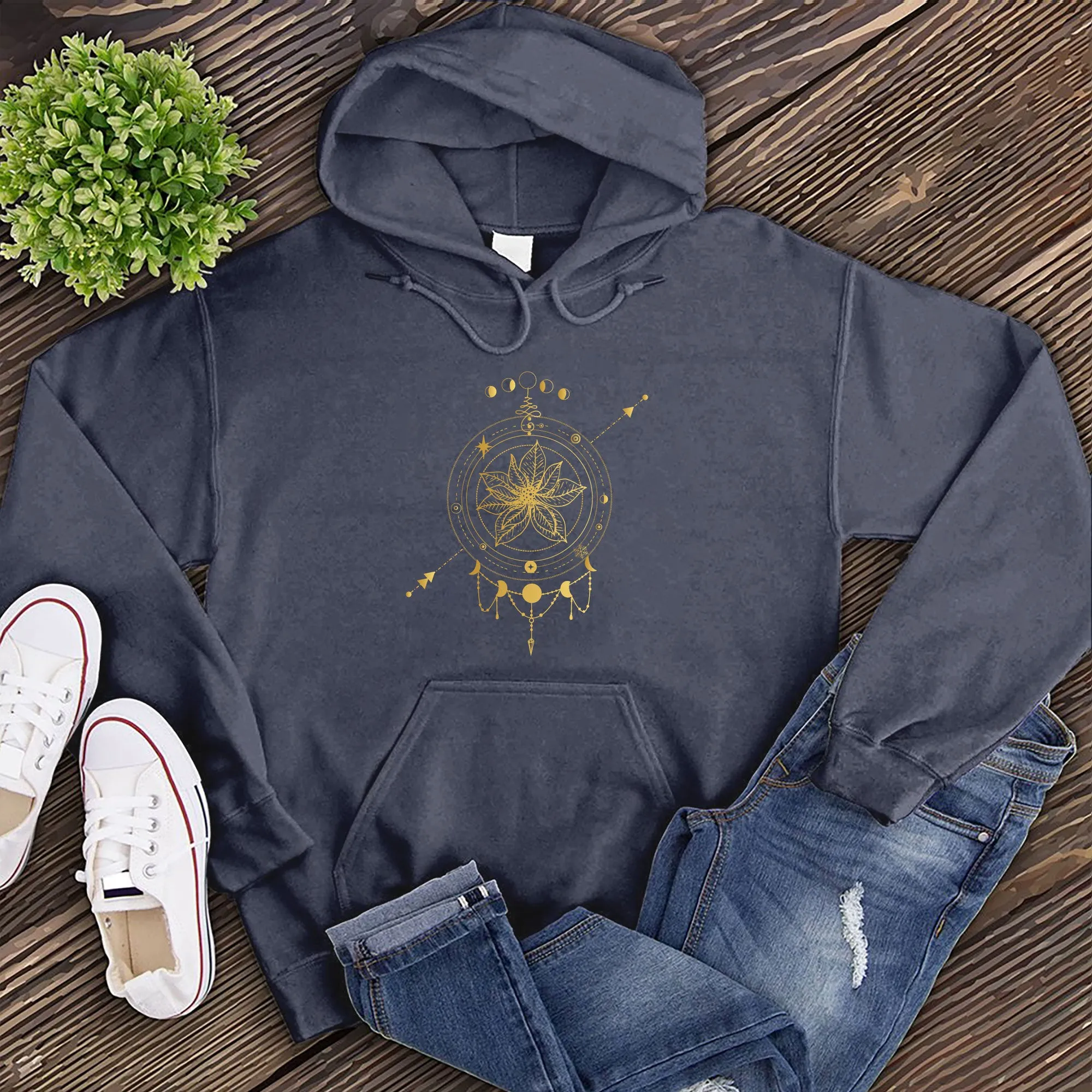 Golden Poinsettia Hoodie