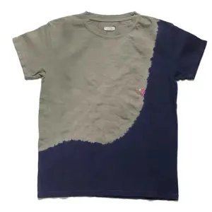 Hirata Hohiro Batik Embroidery Loose Round Neck T-shirt - Short Sleeve