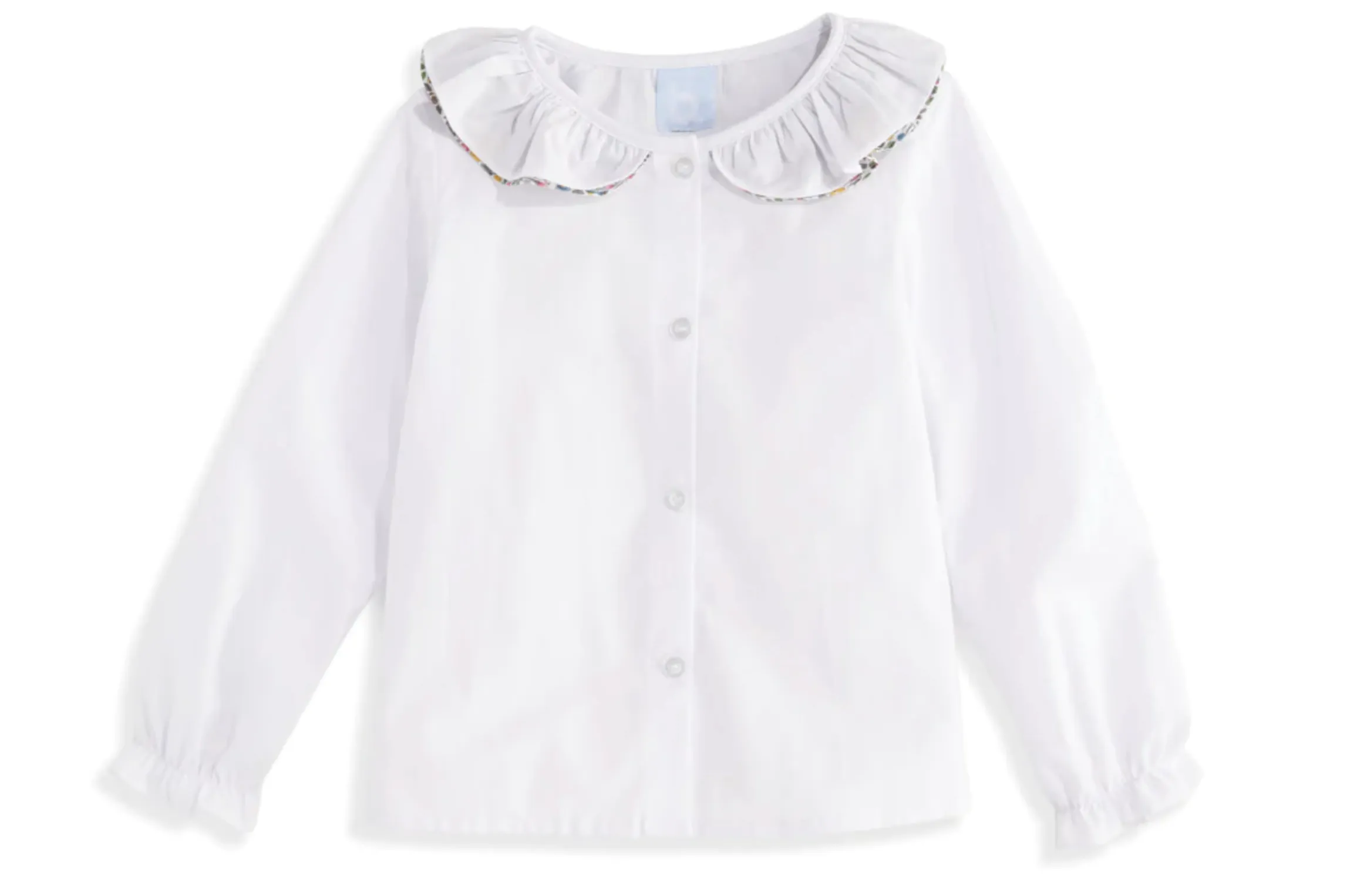 Iris Shirt | White with Mayberry Floral (5, 7, 8, 10)