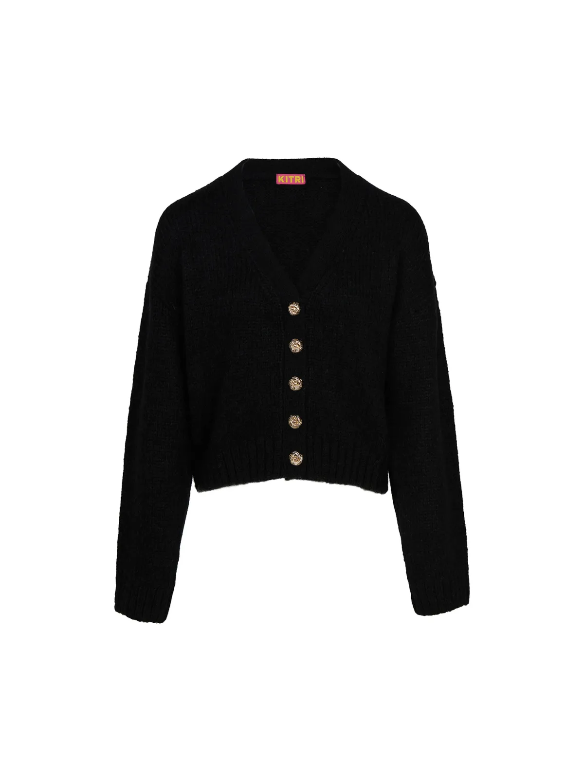 Joanne Black Knit Cardigan