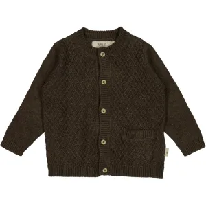 Knit Cardigan Ray - brown melange