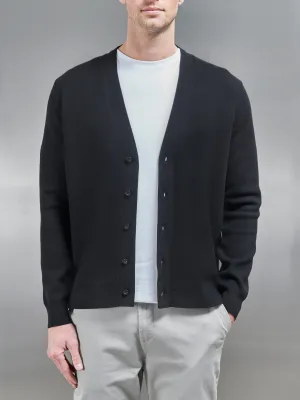 Knitted Cardigan in Black