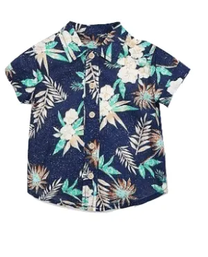 Little Me  Floral-Print  Baby Boys Shirt