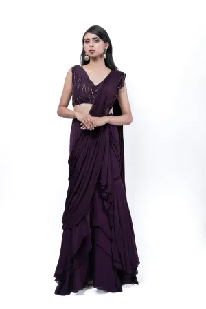 Mahogany Concept Saree