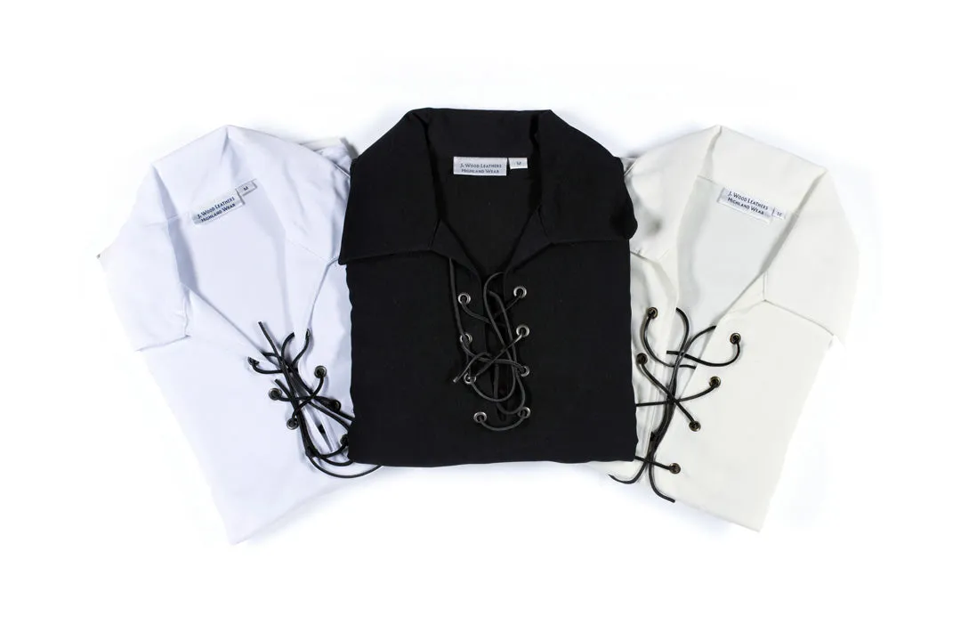 Men's Ghillie Shirt - White, Black or Cream