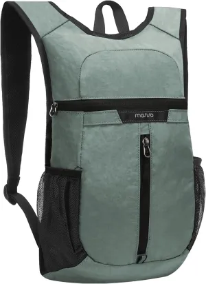 MOSISO Lightweight Hiking Daypack Small Packable Travel Hiking Backpack, Foldable Shoulder Bag with Front Vertical Pocket