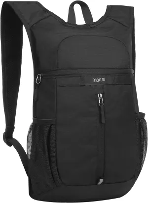 MOSISO Lightweight Hiking Daypack Small Packable Travel Hiking Backpack, Foldable Shoulder Bag with Front Vertical Pocket