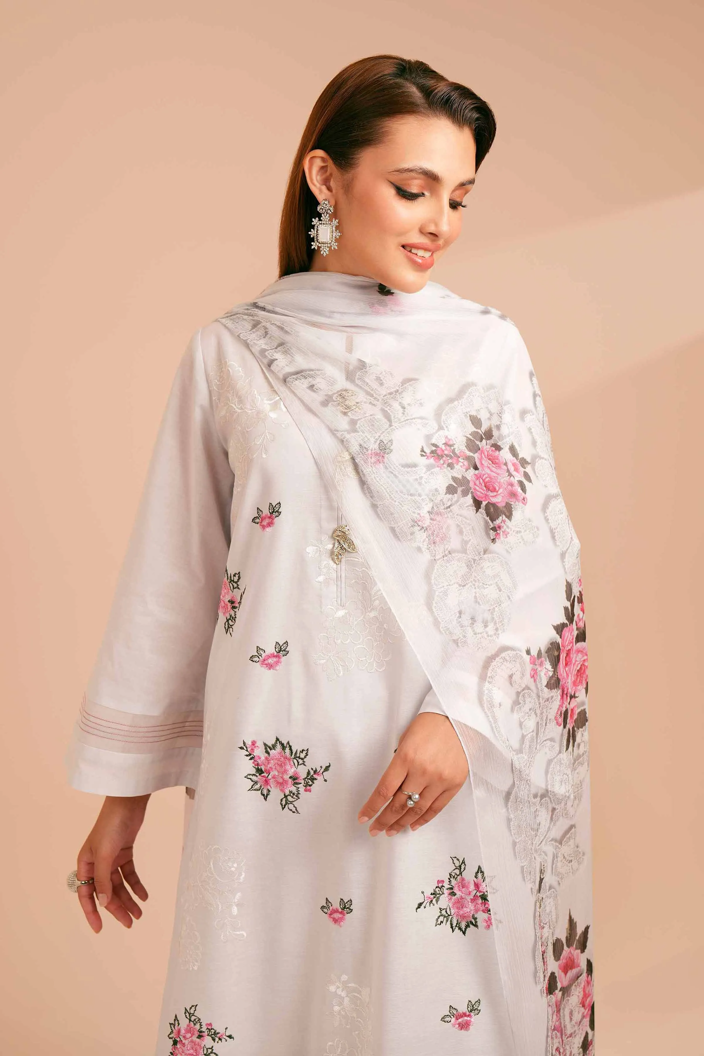 Nishat Linen Spring/Summer Lawn – 3 Piece - Embroidered Suit - 42401688