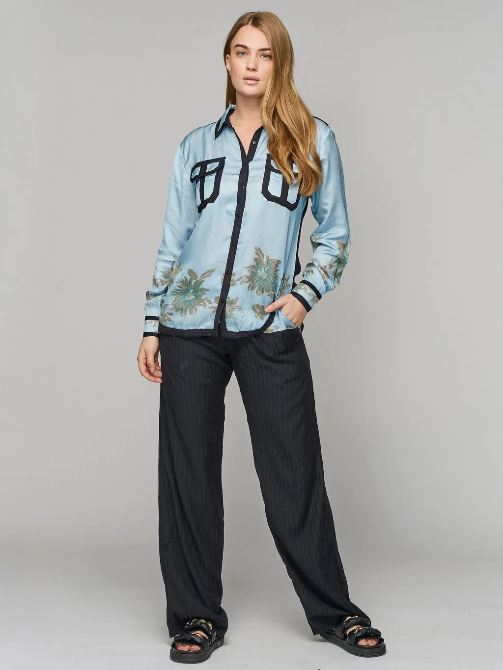 Nu Denmark Othea Shirt - Sky Blue