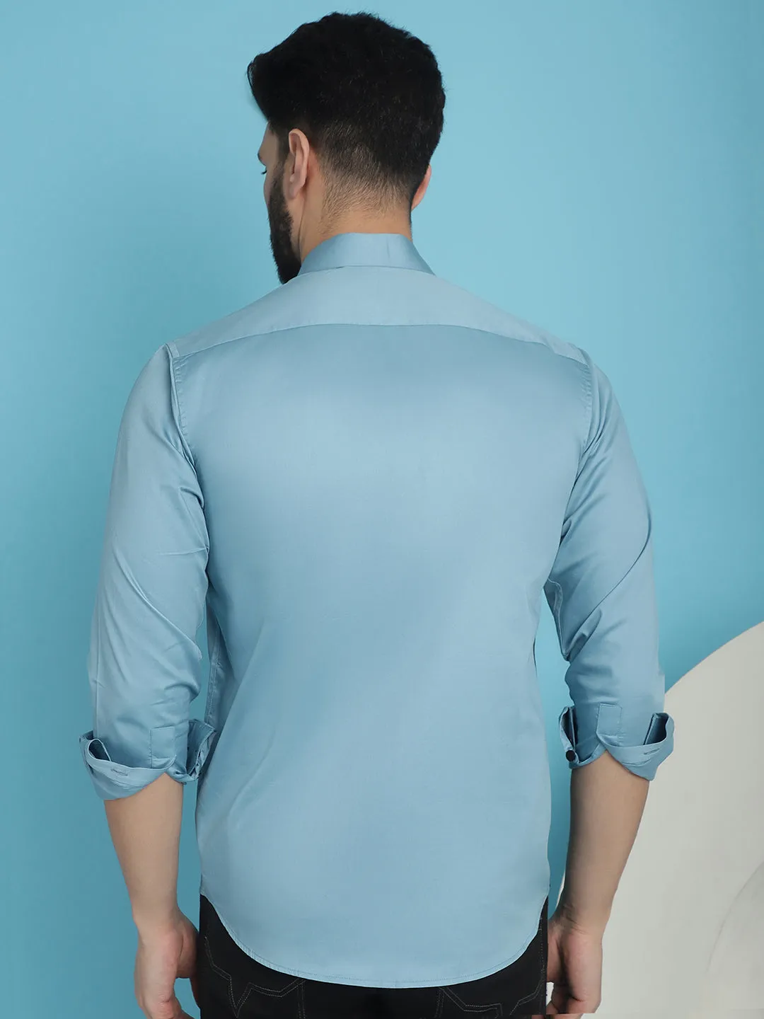 Premium Cotton Satin Casual Shirt