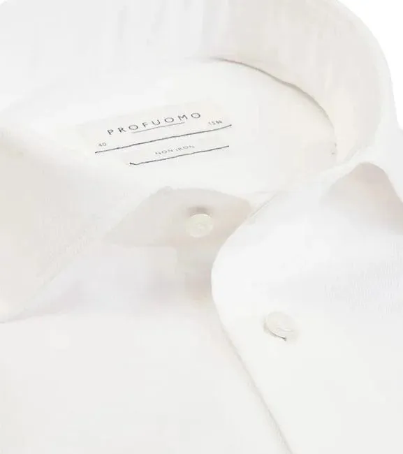Profuomo - Shirt Cutaway Double Cuff, White