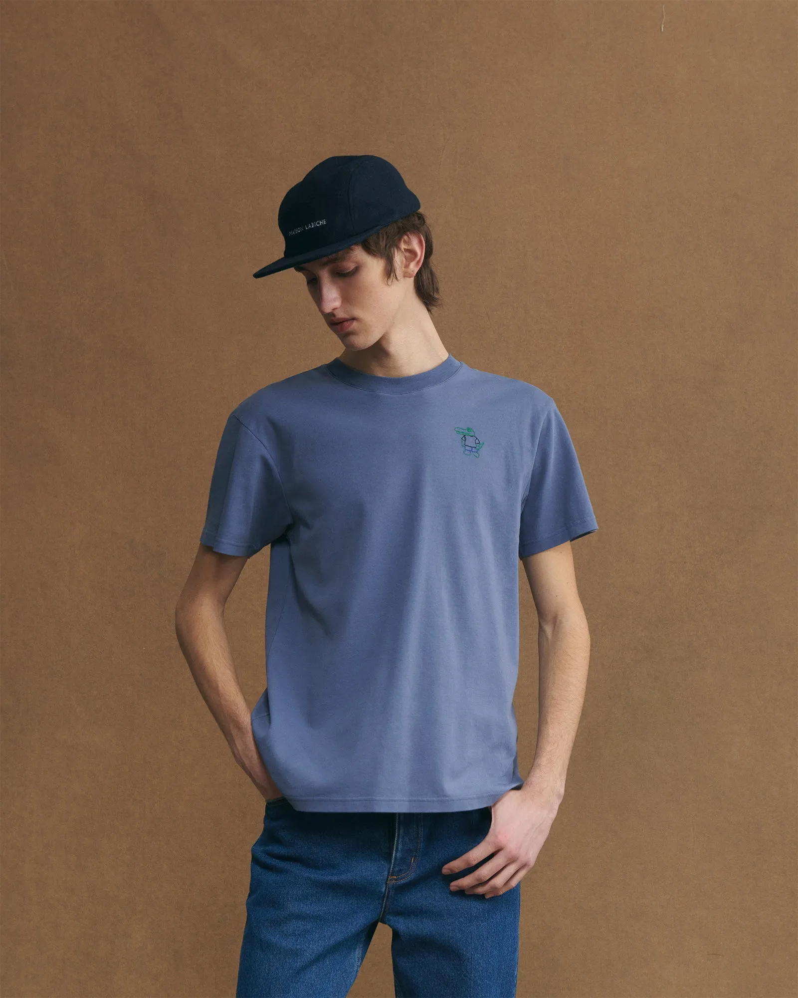 "Croco The Man" patureau oversized t-shirt