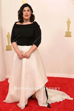 Sandra Tapia 2024 Oscars Red Carpet Two-Tone Dress