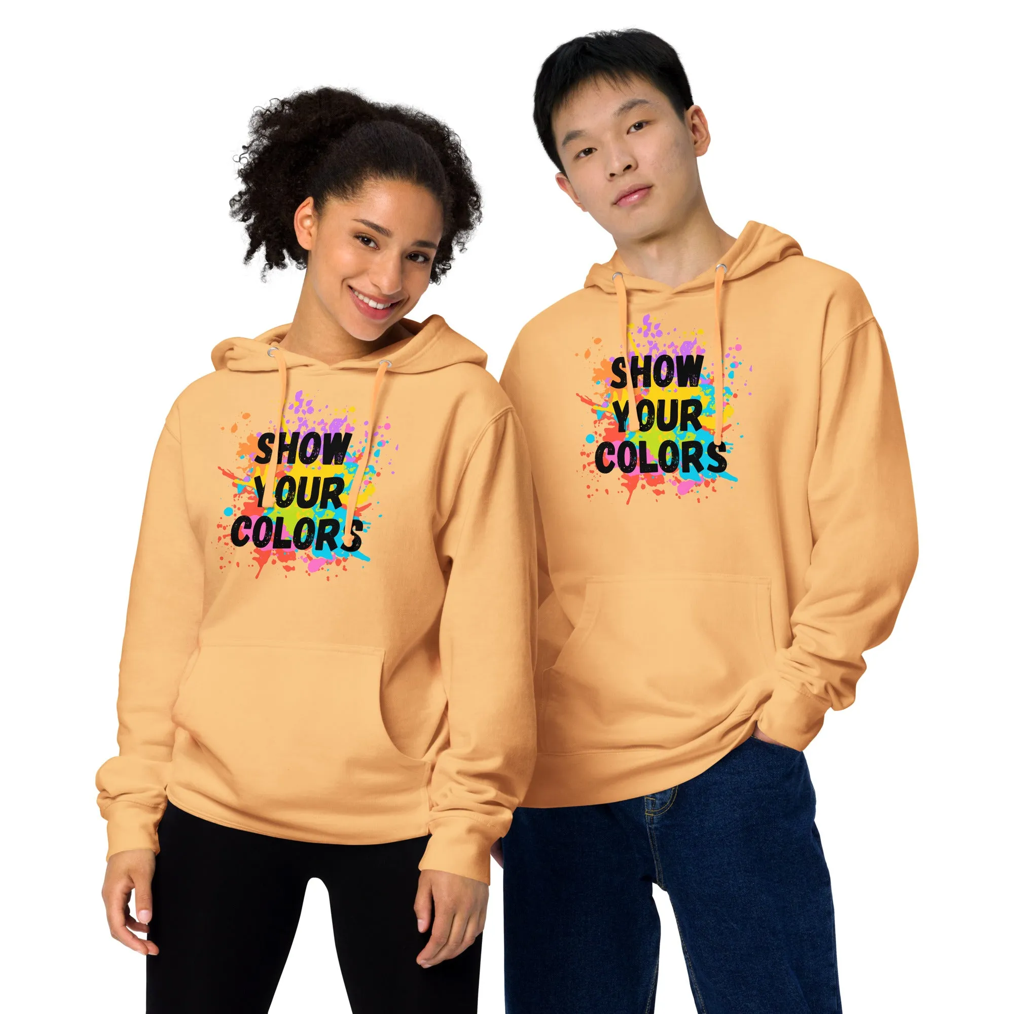 Show Your Colors - Unisex midweight hoodie, comfy, soft