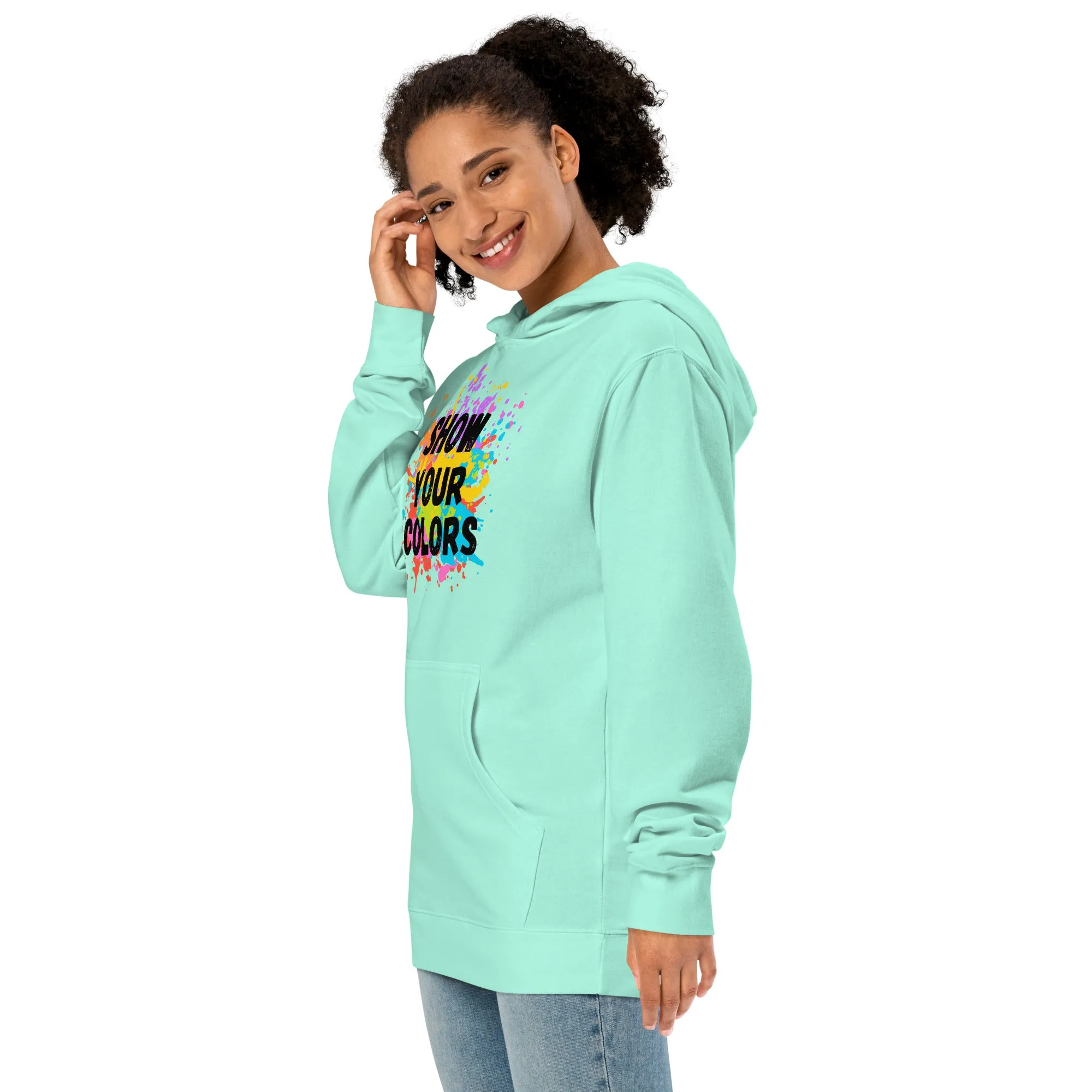 Show Your Colors - Unisex midweight hoodie, comfy, soft