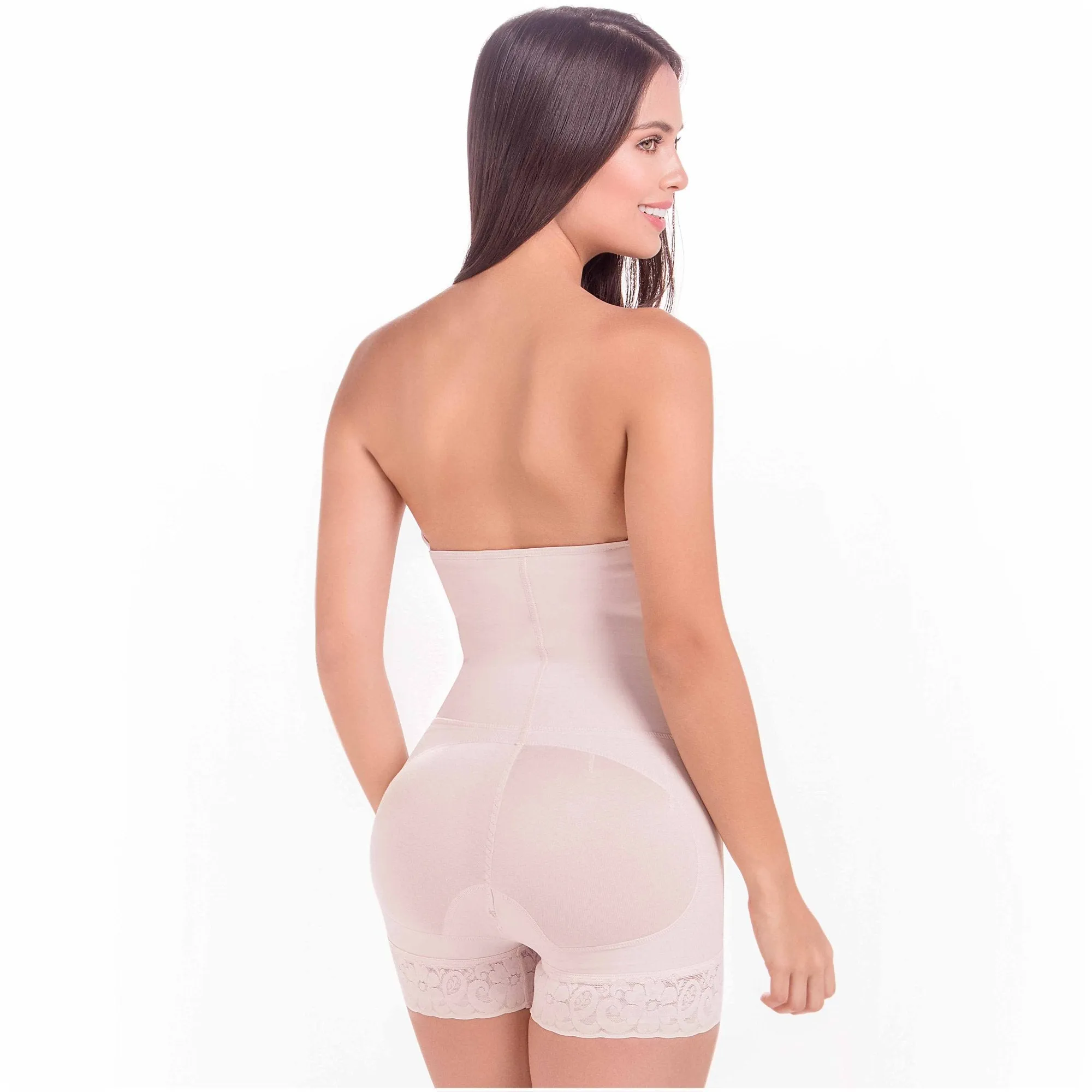 Strapless Tummy Control Body Shaper Fajas Colombianas MariaE 9337