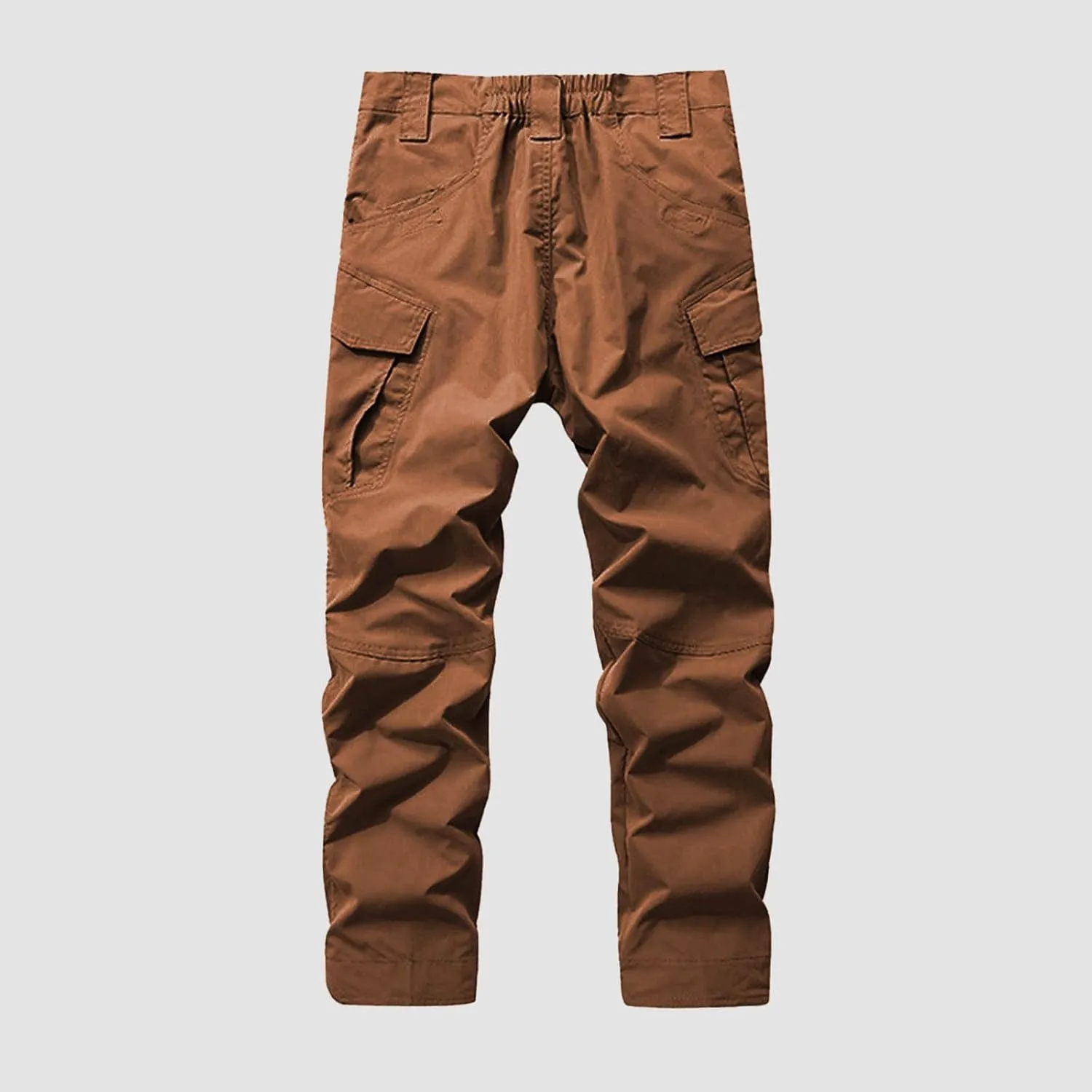 SUWBMHWE Men's Waterproof Hiking Cargo Pants UPF 50  & Bug Resistant Lightweight Ripstop Olive Drab & Taupe