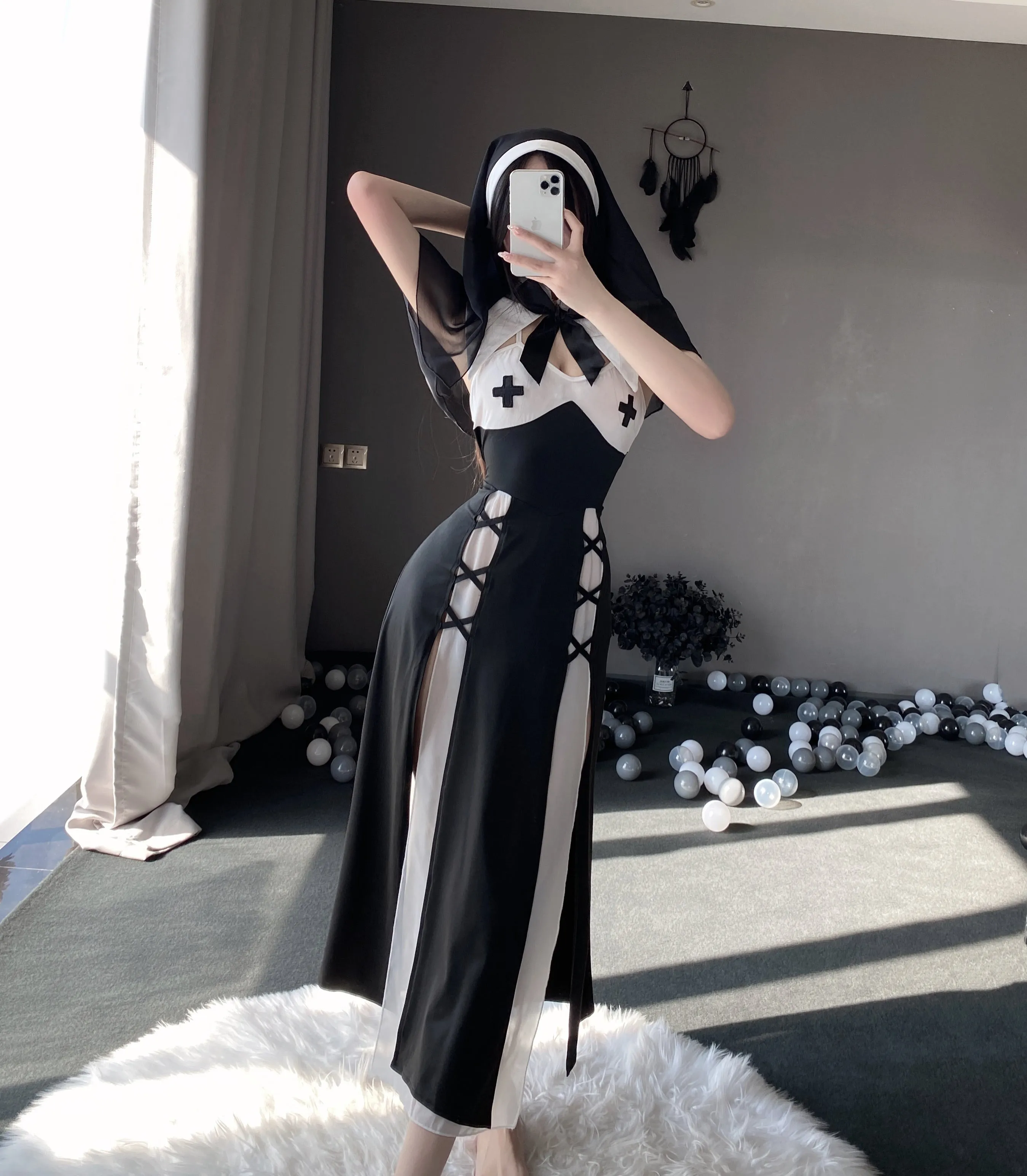 T-2717 Temptation nun cute uniform set