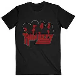Thin Lizzy Unisex T-Shirt: Band Photo Logo