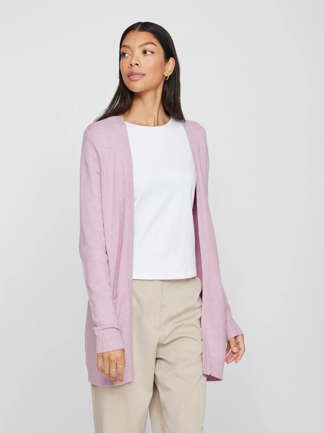 VIRIL Knit Cardigan - Winsome Orchid