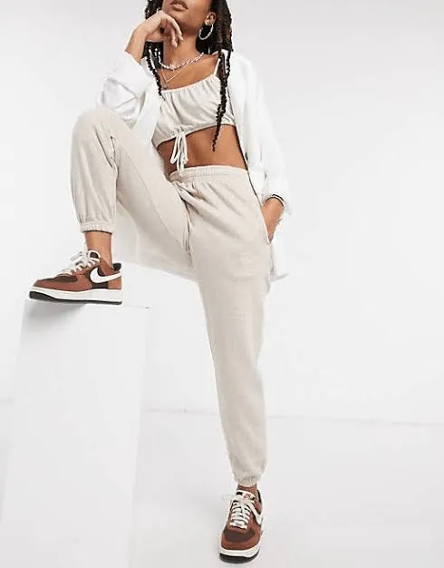 Women Sweatpants - Beige