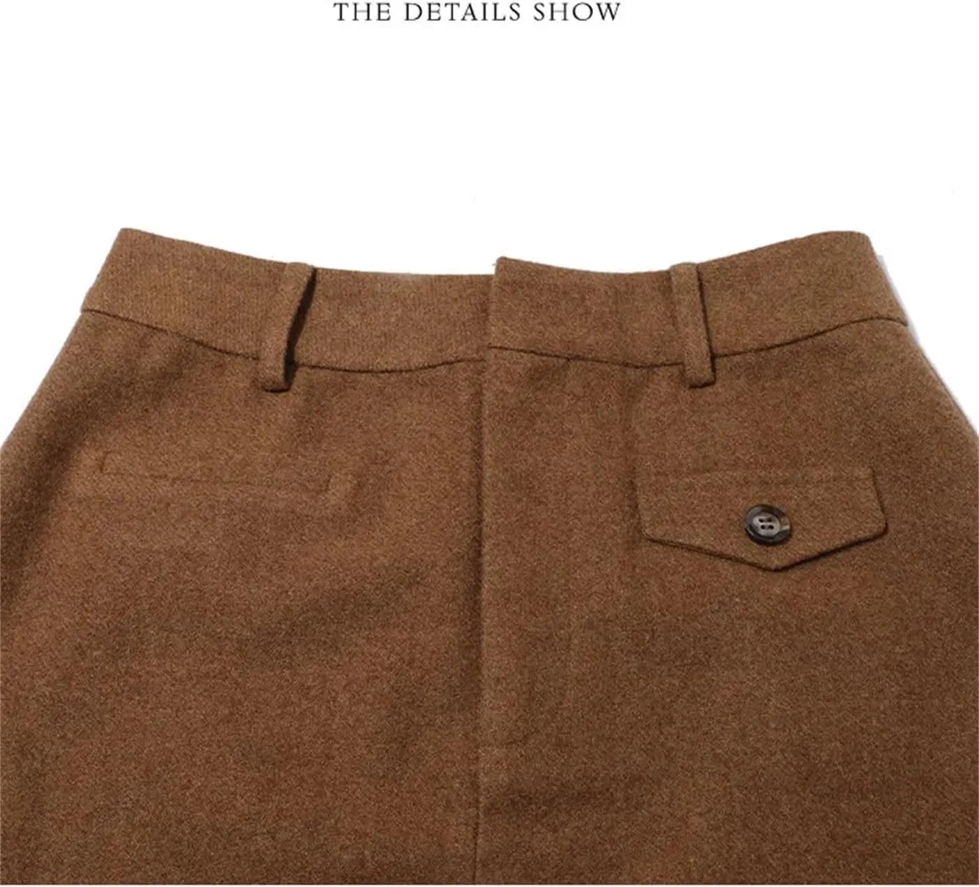 Women's Utility Tube Skirt with Hip Bag Accent, Winter High Waist Commuter Maxi