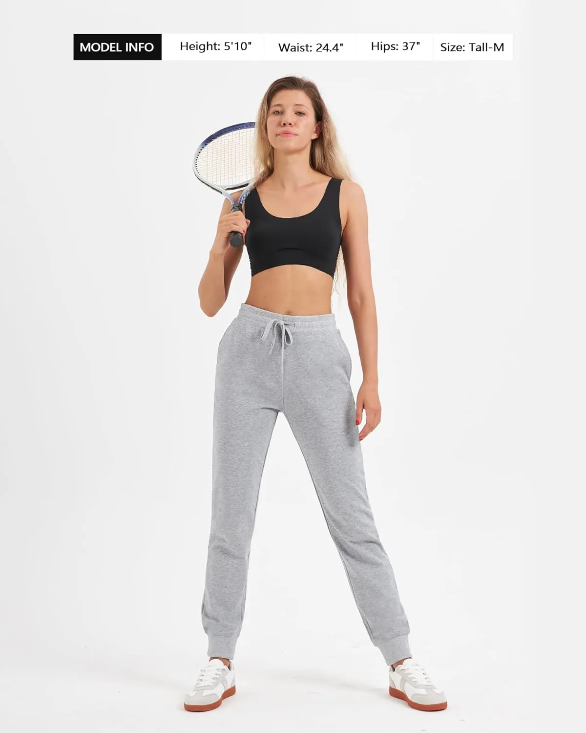 Zylioo Tall Sweatpants with Pockets, 32-34 Inseam Pants for Tall Women, Jogging Long Sweatpants